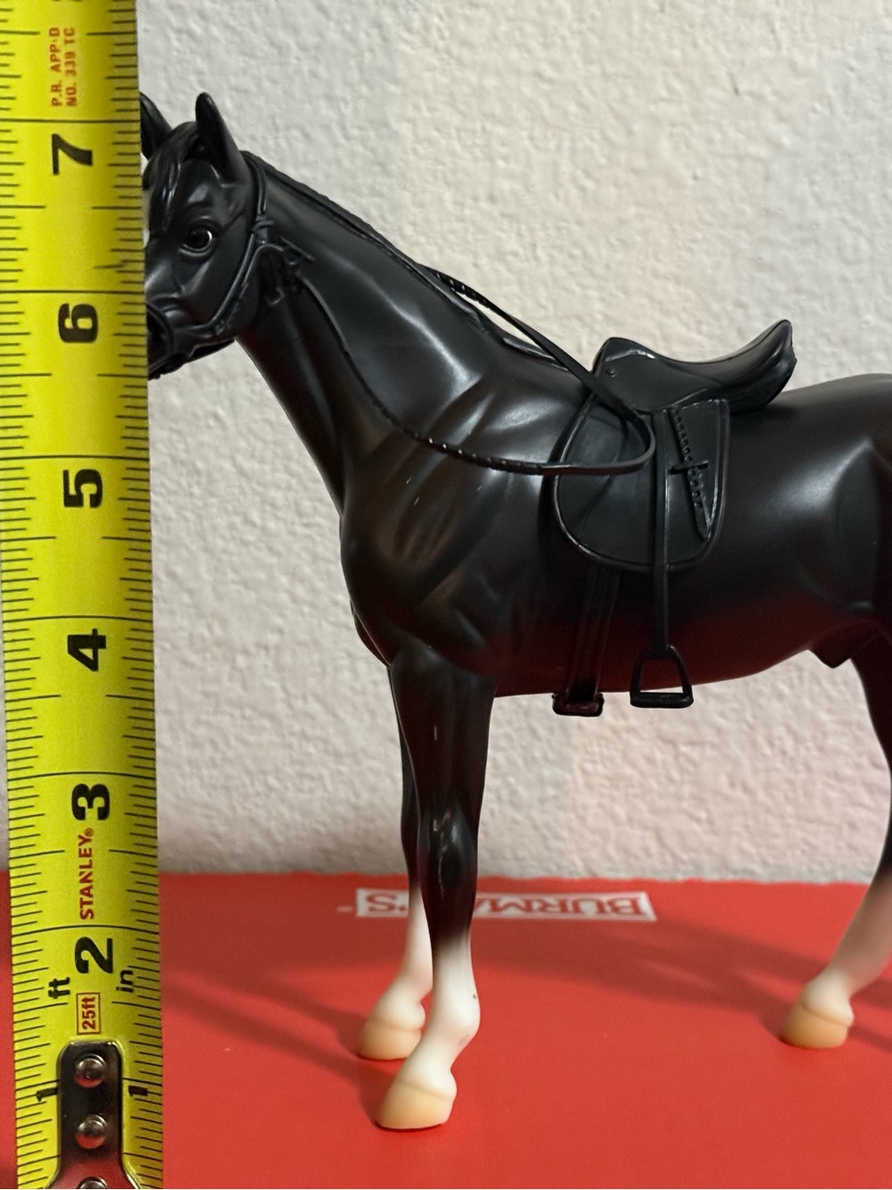 1990s Breyer Classics Black Thoroughbred Horse Model 935 Vintage 7"
